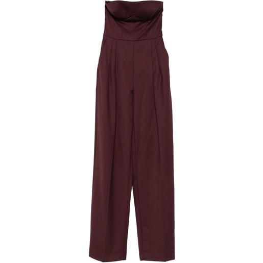 Elisabetta Franchi tuta intera senza spalline - rosso