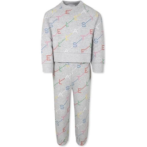 Stella McCartney Kids tuta sportiva con stampa - grigio