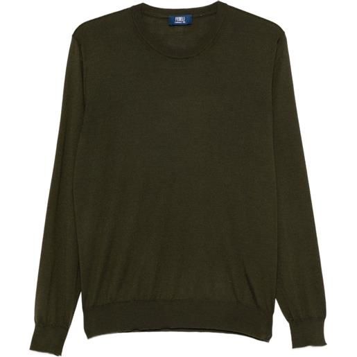 Fedeli maglione girocollo in cashmere - verde
