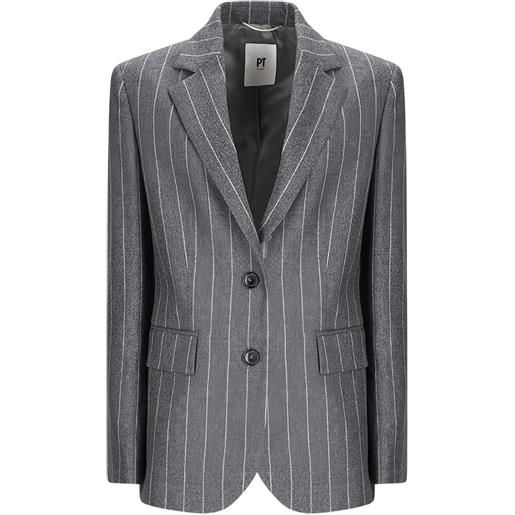 PT Torino blazer gessato - grigio