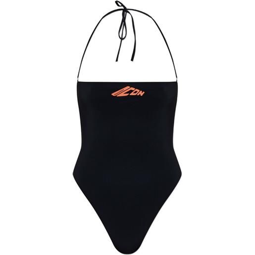 DSQUARED2 costume intero con scollo all'americana - nero