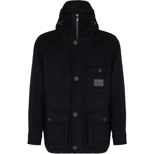 Emporio Armani parka con cappuccio - nero