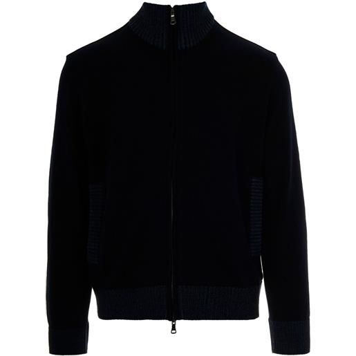 Paul & Shark cardigan con zip - blu