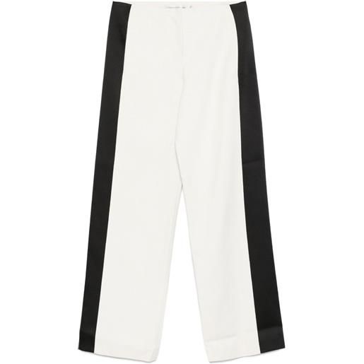 Christopher Esber pantaloni con righe laterali - bianco