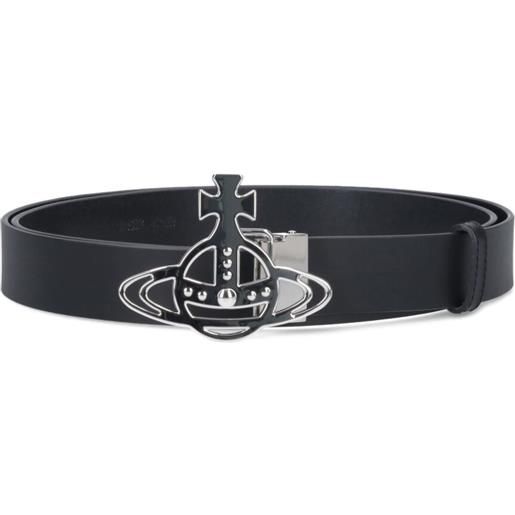 Vivienne Westwood cintura con fibbia orb - nero