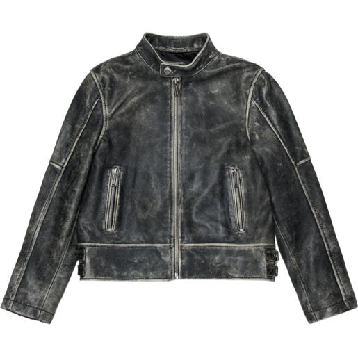 DSQUARED2 KIDS giacca con logo goffrato - nero