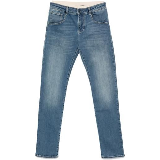 Emporio Armani Kids jeans con banda logo - blu