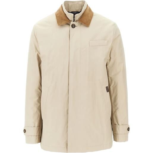 Fay giacca con colletto a coste - toni neutri