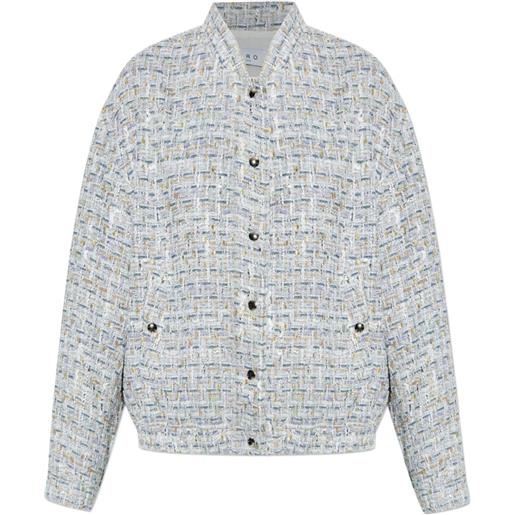 IRO giacca noemy in tweed - argento