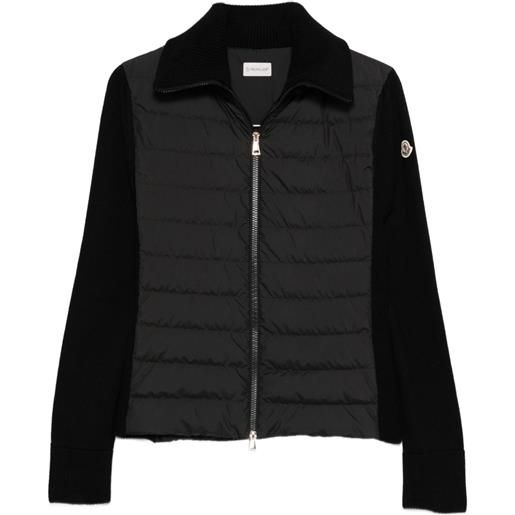 Moncler piumino trapuntato - nero