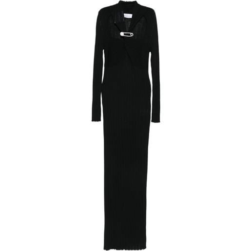 Giuseppe Di Morabito abito lungo con cristalli - nero