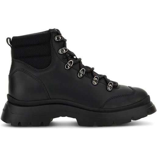 Hogan stivaletti stringati - nero