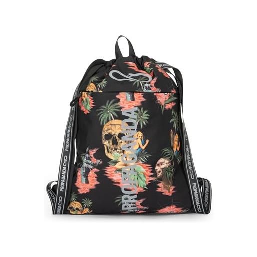 Franco Cosimo Panini propaganda - sacca coulisse ufficiale propaganda active pack cannibal, con tasca frontale, pratica chiusura a zip e manico, idea regalo bambini e ragazzi, 35 x 45h x 4,5 cm