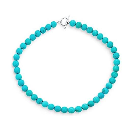 Ratnavali Jewels Set di gioielli con perle finte da 8 mm, a doppio filo