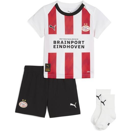 PUMA baby kit home psv eindhoven 25/26 per bimbi ai primi passi, abbigliamento, rosso, 9-12m