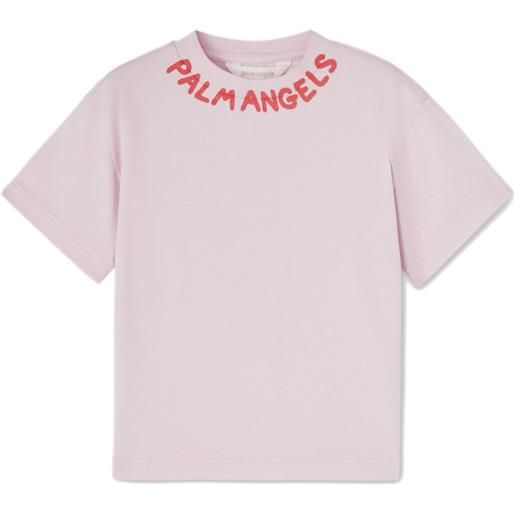 Palm Angels Kids t-shirt con stampa - rosa