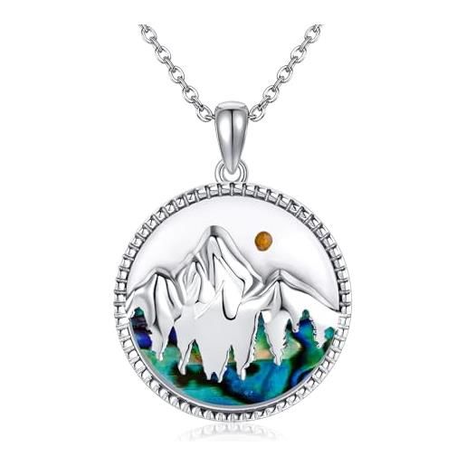 Collana con grano di senape argento/dorata per donne, regalo di