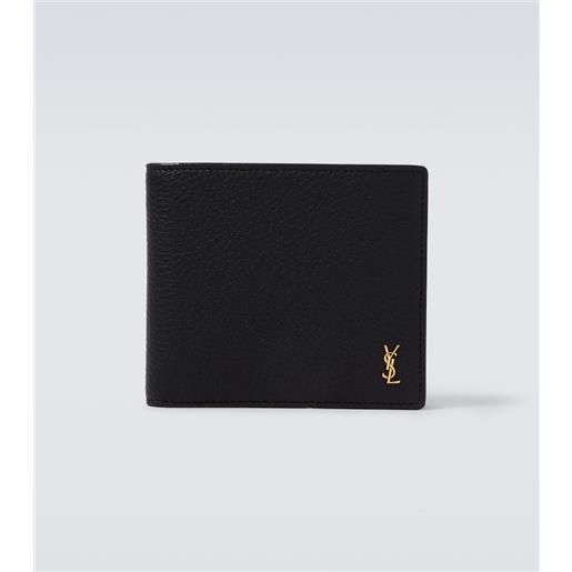 Saint Laurent portafoglio tiny cassandre east/west in pelle