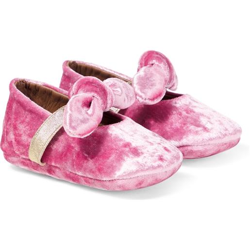PePe pã¨pã¨ baby - ballerine in velluto con fiocco