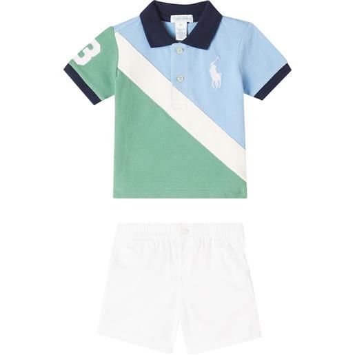 Polo Ralph Lauren Kids baby - set di polo e shorts in cotone