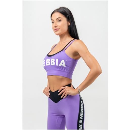NEBBIA double layer light-support sports bra flex woman lilla l