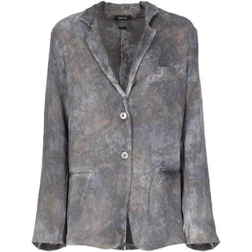 Avant Toi blazer con tasche - grigio