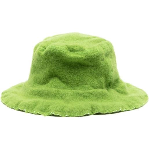 Comme Des Garçons Shirt cappello bucket effetto vissuto - verde