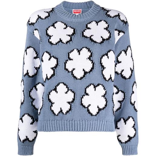 Kenzo maglione boke flower - blu