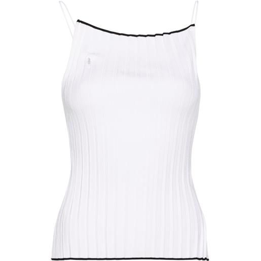 Jacquemus canotta the pleated - bianco