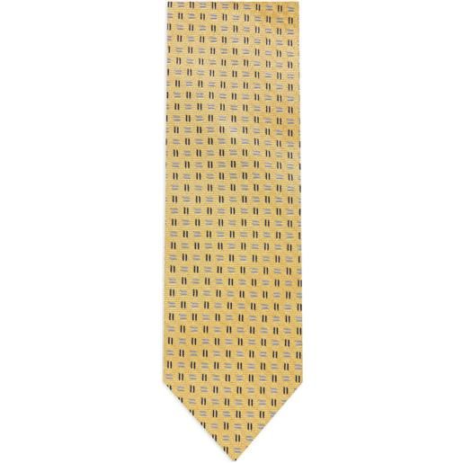 Corneliani cravatta con motivo geometrico - giallo