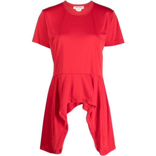 Comme Des Garçons t-shirt con inserti - rosso