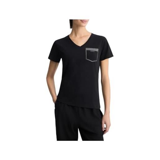 Liu Jo jeans t-shirt donna - nero ta5172 js923 cotone xl