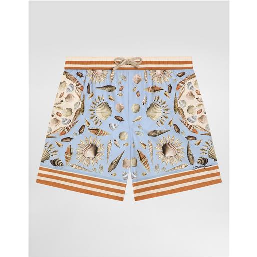 Dolce & Gabbana boxer medio in tela stampa conchiglie
