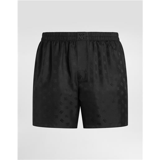 Dolce & Gabbana boxer in seta jacquard logo dg