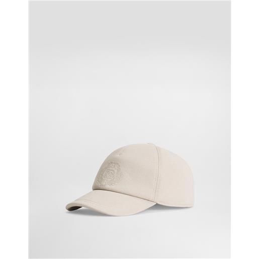 Dolce & Gabbana cappello da baseball in felpa con ricamo dg