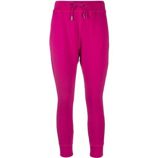 DSQUARED2 pantaloni sportivi con stampa - rosa