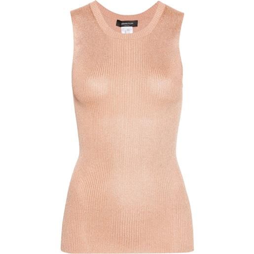 Fabiana Filippi canotta a coste - toni neutri