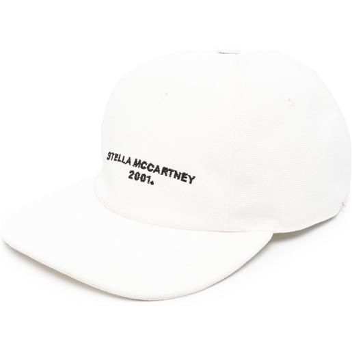 Stella McCartney cappello da baseball con ricamo - bianco