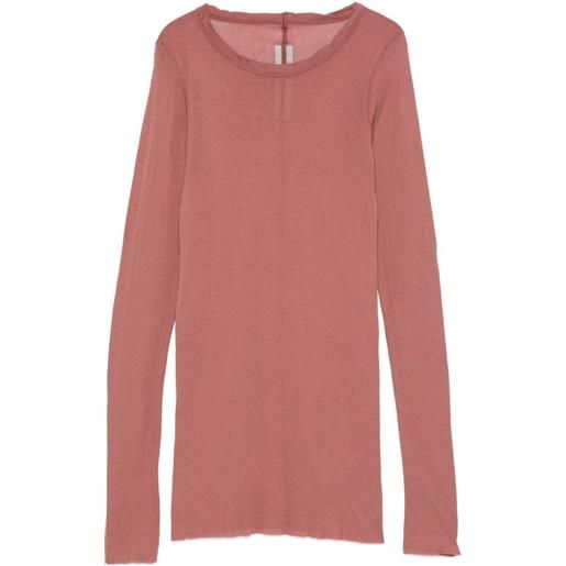 Rick Owens t-shirt a maniche lunghe - rosa