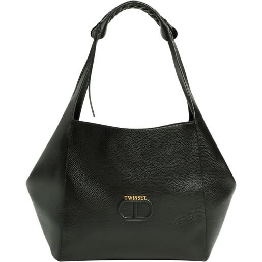 TWINSET borsa shopping twinset in pelle