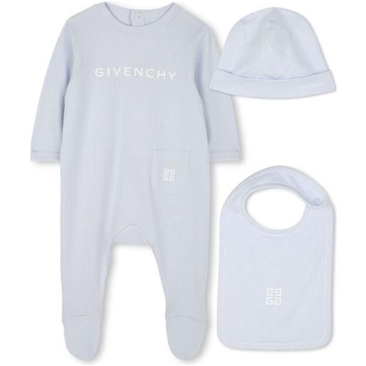 Givenchy Kids pigiama con stampa - blu