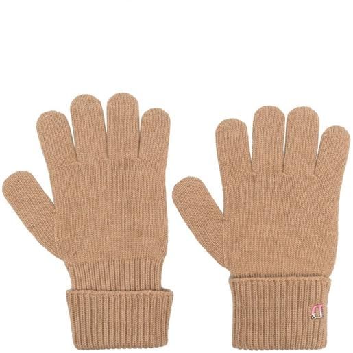 DSQUARED2 guanti con monogramma - toni neutri