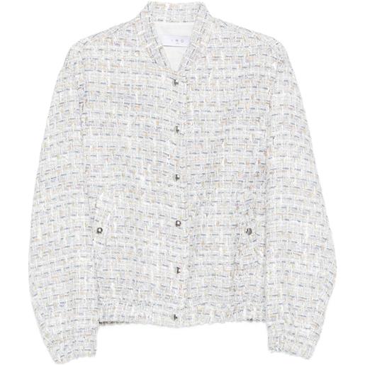 IRO bomber in tweed - bianco