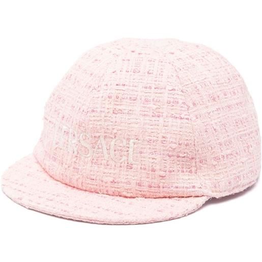 Versace Kids cappello da baseball con ricamo - rosa