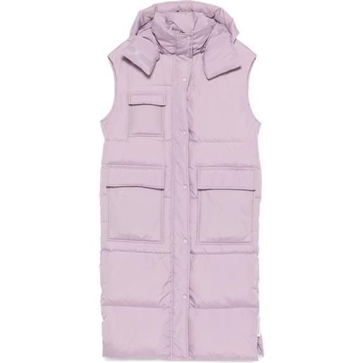 Marc O'Polo gilet trapuntato con cappuccio - viola