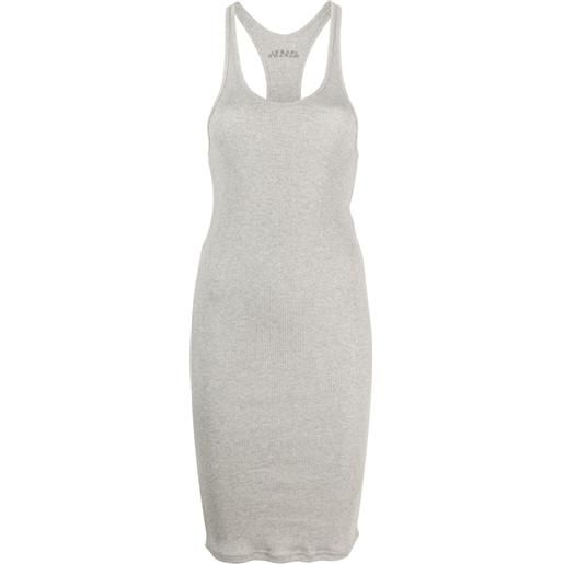 ISABEL MARANT abito tory a coste - grigio