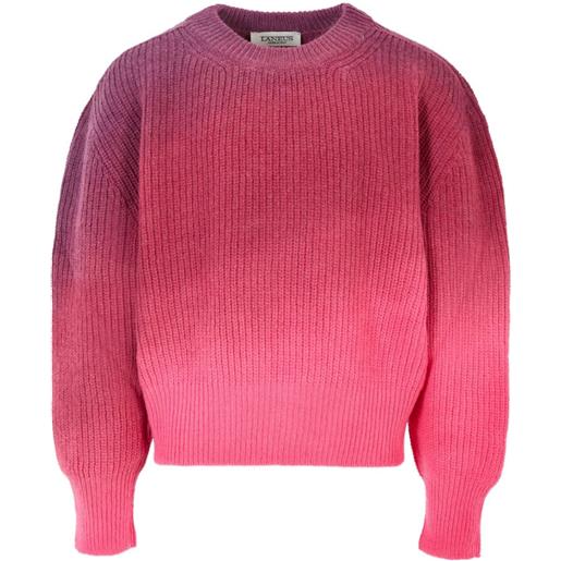Laneus maglione a coste - rosa