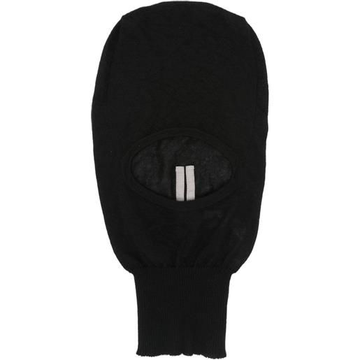 Rick Owens passamontagna skull in cashmere - nero
