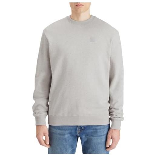 Scotch & Soda essential badge logo crewneck sweatshirt, maglia di tuta uomo, demitasse 201, m