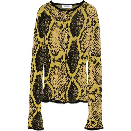 The Attico cardigan con intarsio - giallo